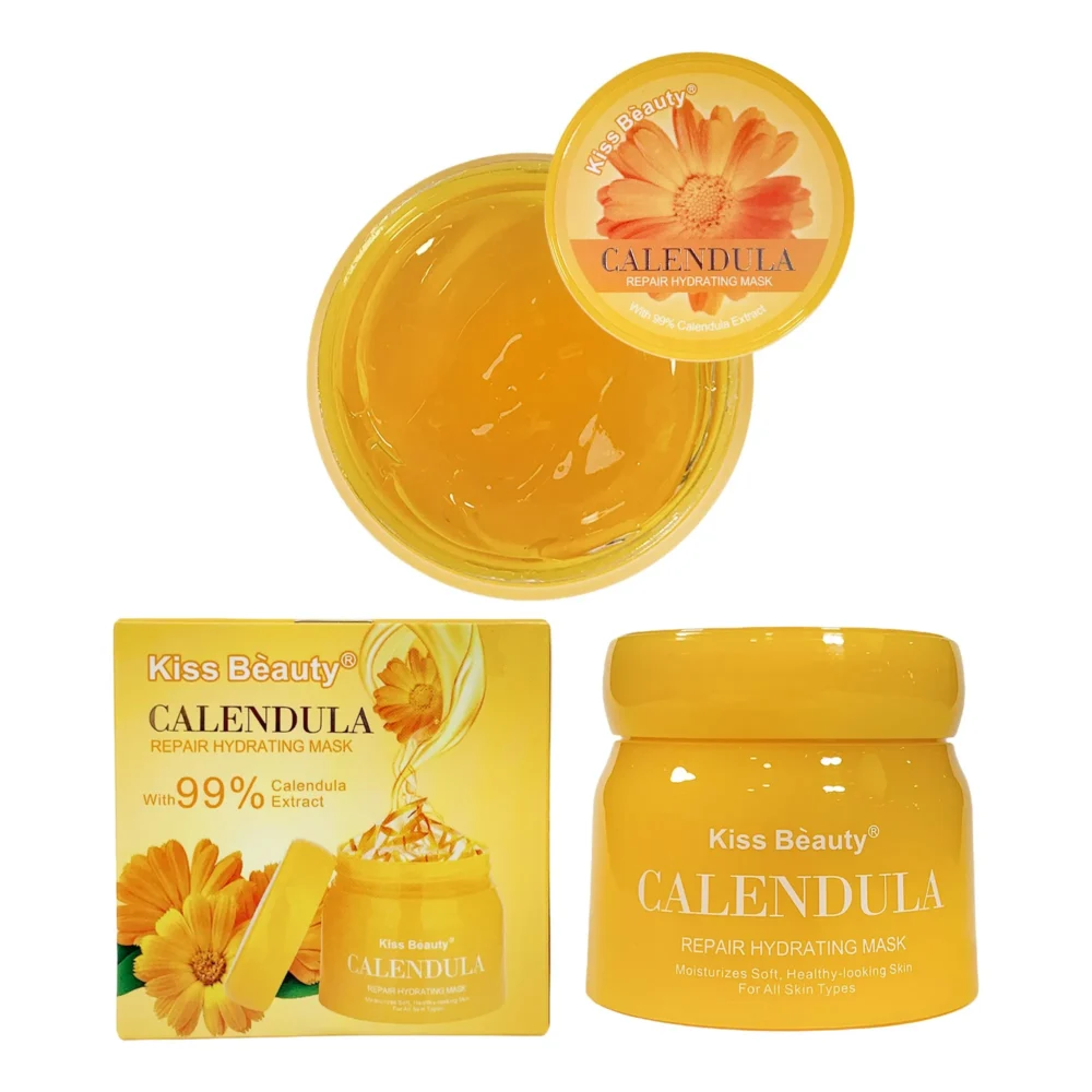 Mascarilla facial reparadora de calendula kiss beauty